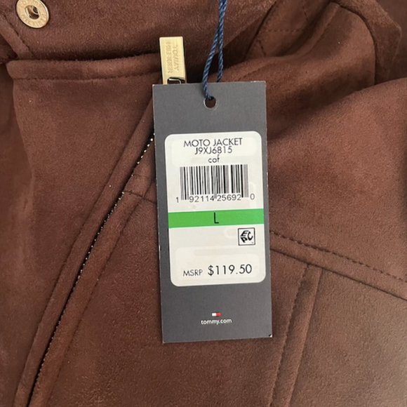 Tommy Hilfiger Faux-Suede Moto Jacket - Picture 4 of 4